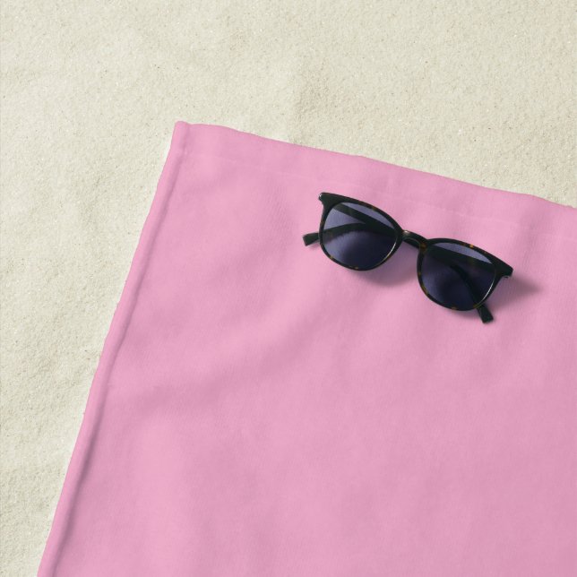 Personalise Your Light Pink Beach Towel (In Situ)