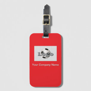 Personalise Your Logo Soccer Ball Design Luggage Tag