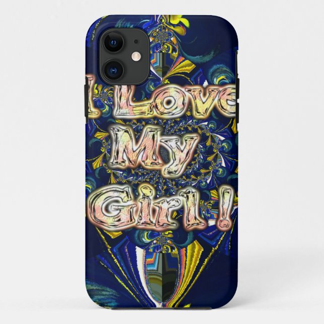 Personalise Your Love Infinity: I Love my Girl Case-Mate iPhone Case (Back)