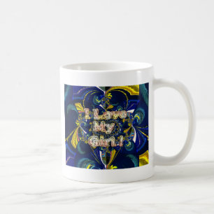 Personalise Your Love Infinity: I Love my Girl Coffee Mug