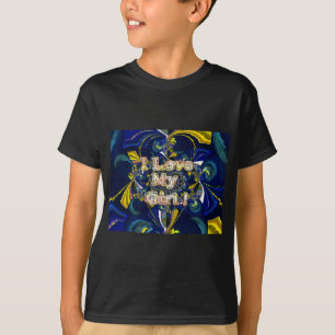 Personalise Your Love Infinity: I Love my Girl T-Shirt