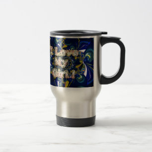 Personalise Your Love Infinity: I Love my Girl Travel Mug