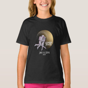 Personalise your Lovers in Space design T-Shirt