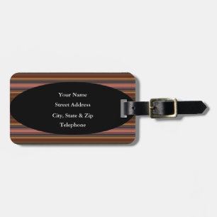 Personalise your Luggage Tag w/ leather strap