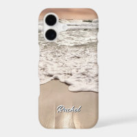 Personalise Your Name Foamy Shoreline Beach Waves