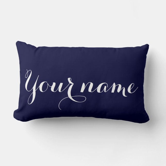 Personalise Your Name Lumbar Pillow (Front)