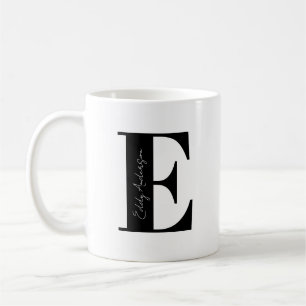 Personalise Your Name Start with E Coffee Mug
