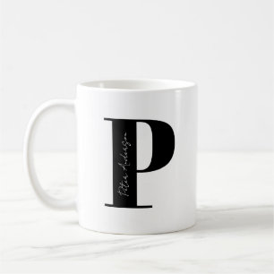 Personalise Your Name Start with Letter P Coffee Mug