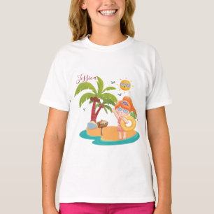 Personalise Your Name Summer Time  T-Shirt
