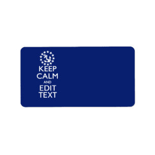 Personalise Your Nautical Keep Calm And Edit Text Label
