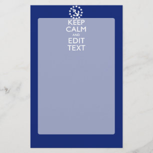 Personalise Your Nautical Keep Calm And Edit Text Stationery