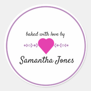 Personalise your own baked by sticker