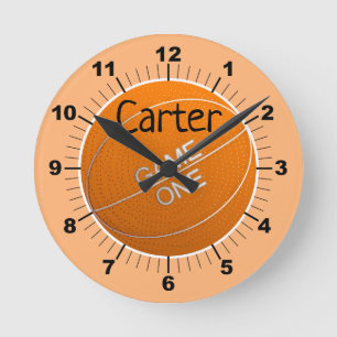 Personalise your own basketball round clock