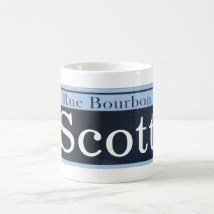 Personalise your own Bourbon Street Sign Coffee Mug