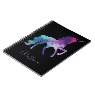 Personalise Your Own Colourful Unicorn Notebook