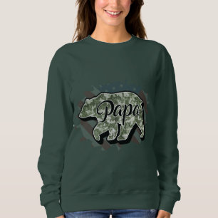 Personalise Your Own Custom Made Design Papa Bear Sweatshirt