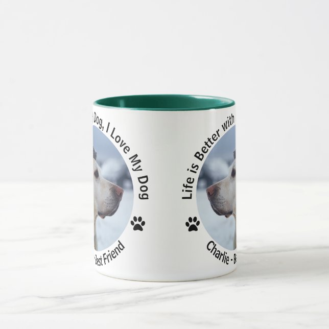 Personalise Your Own Custom Made Design Pet Photo  Mug (Center)