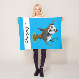 Personalise Your Own Cute Baby Panda Fleece Blanket