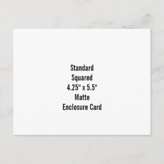 Personalise Your Own Design with 4.25" x 5.5" Enclosure Card