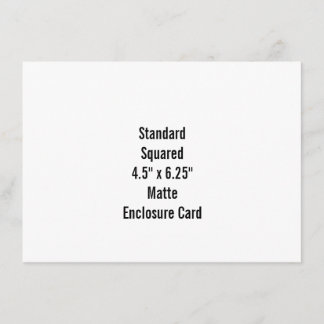 Personalise Your Own Design with 4.5" x 6.25" Enclosure Card