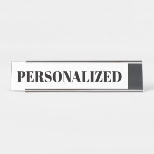 Personalise Your Own Desk Name Plate