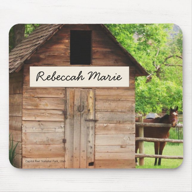 Personalise Your Own Horse Mouse Mat (Front)