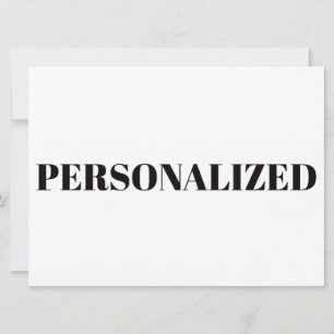 Personalise Your Own Invitation