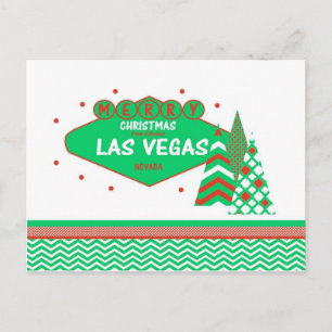 Personalise your own Las Vegas Christmas Postcard. Postcard