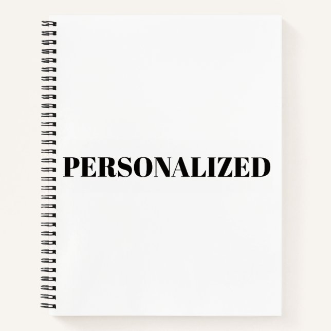 Personalise Your Own Notebook (Front)