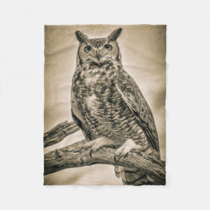 Personalise Your Own Owl Fleece Blanket