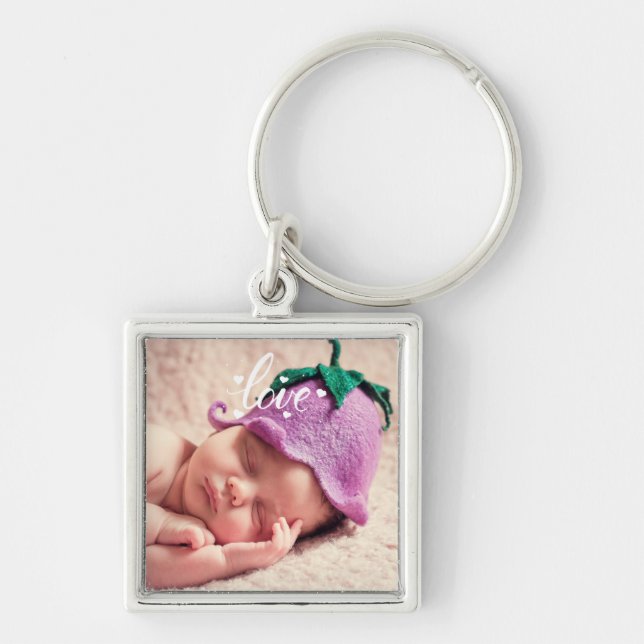 Personalise your own photo key ring (Front)