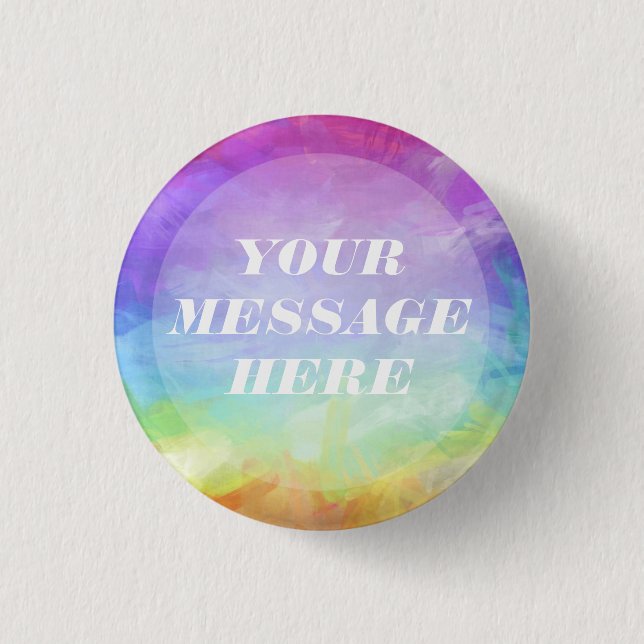 Personalise your own Rainbow   3 Cm Round Badge (Front)