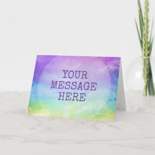Personalise your own Rainbow  Card