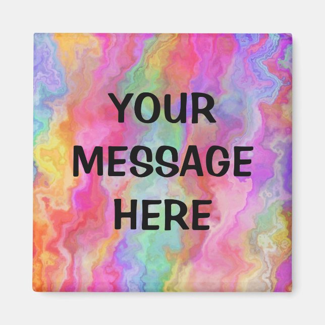 Personalise your own Rainbow   Magnet (Front)