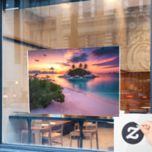 Personalise Your Own Sea Beach at Sunset with Palm