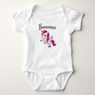 Personalise Your Own Unicorn Baby Bodysuit