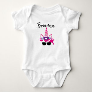 Personalise Your Own Unicorn Baby Bodysuit