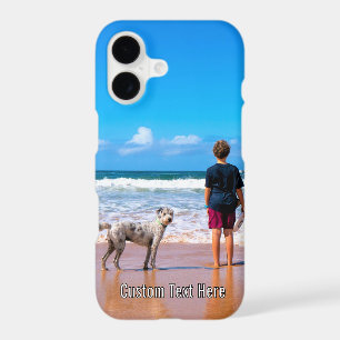 Personalise Your Pet Photo iPhone Case Custom Text