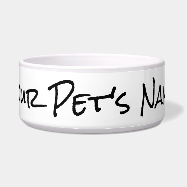 personalise your pet's bowl with name (Front)