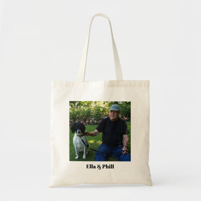 Personalise your tote. Adapt own photo and text. Tote Bag (Front)