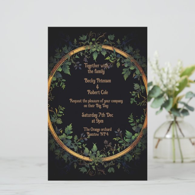Personalise your Wedding invitation Stationery (Standing Front)