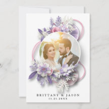 Personalise your wedding photo in a bouquet