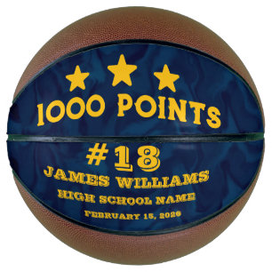 Personalised 1000 Points Gift for Players  Basketball