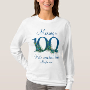 Personalised 100 classy 100th century birthday T-Shirt