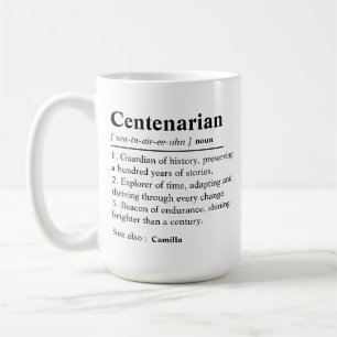 Personalised 100th Birthday, Custom 100 Year Old Coffee Mug