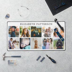 Personalised 10-Photo Collage Picture Desk Mat