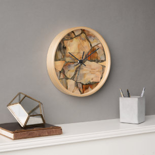 Personalised 10" Round Wooden Wall Clock