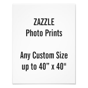 Personalised 10” x 14" Photo Print, or custom si Print
