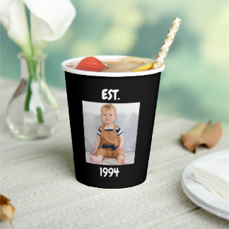 Personalised 10th 20th 30th 40th 50th 60 Birthday  Paper Cups