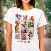 Personalised 11 Pet Photo Collage Grid with Text